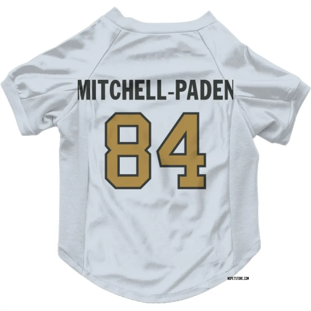 New Orleans Saints Zaire Mitchell-Paden White Gold Pet Jersey for Dog & Cat