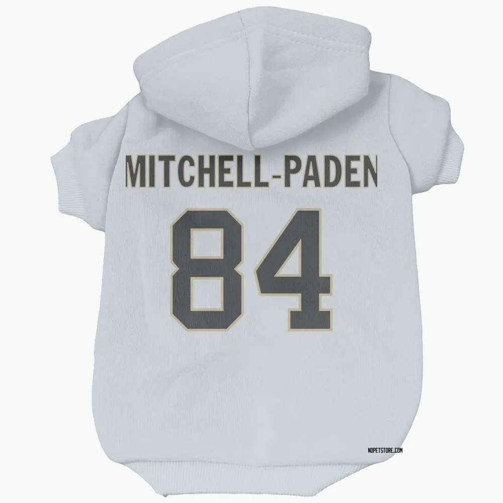 New Orleans Saints Zaire Mitchell-Paden White Pet Hoodie for Dog & Cat