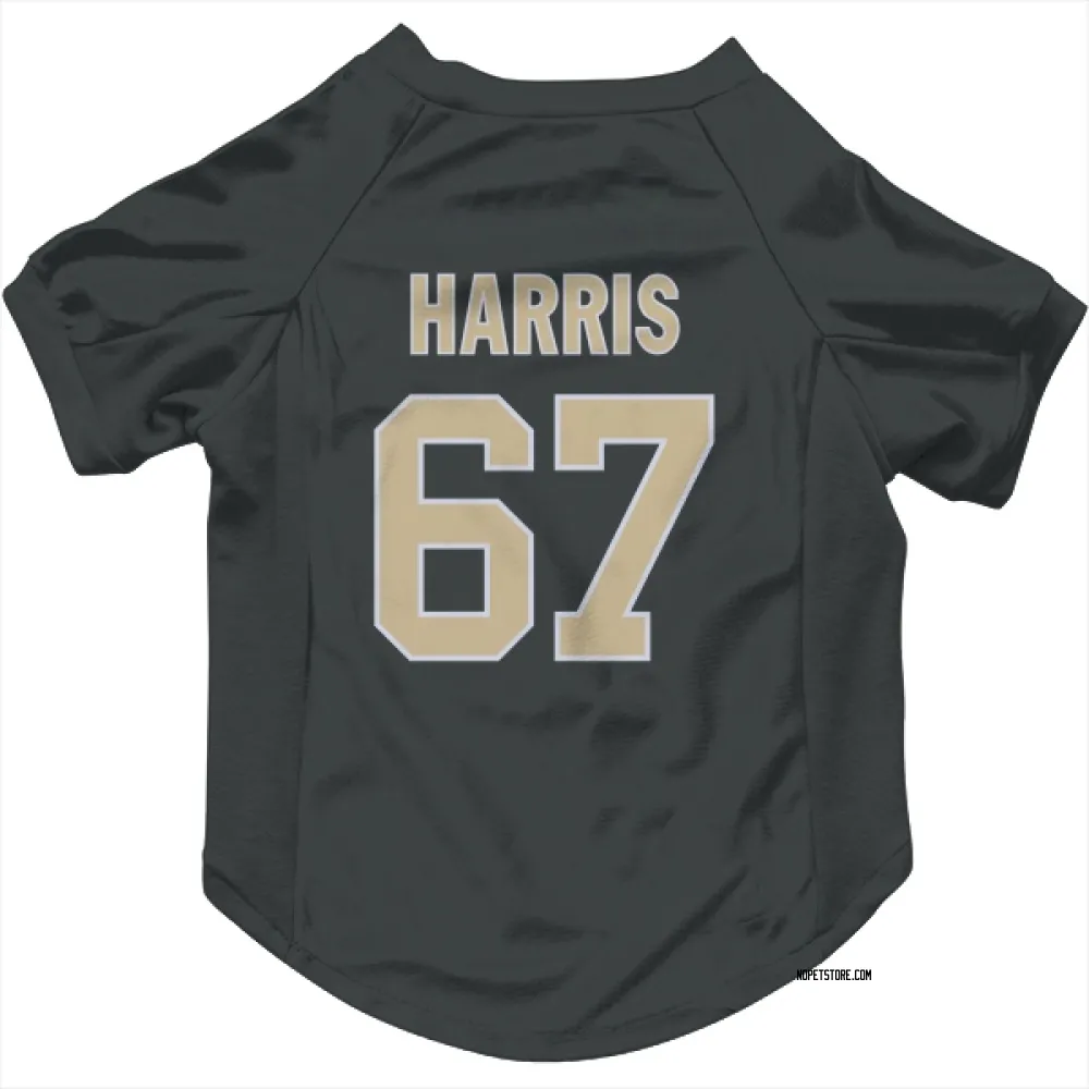New Orleans Saints Zxavian Harris Black Pet Jersey for Dog & Cat