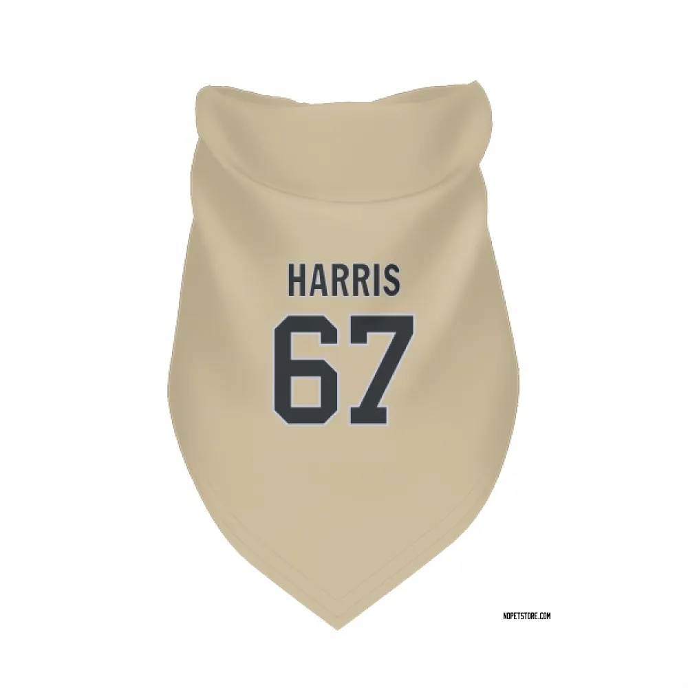 New Orleans Saints Zxavian Harris Gold Pet Bandana for Dog & Cat