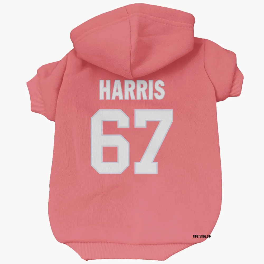 New Orleans Saints Zxavian Harris Pink Pet Hoodie for Dog & Cat