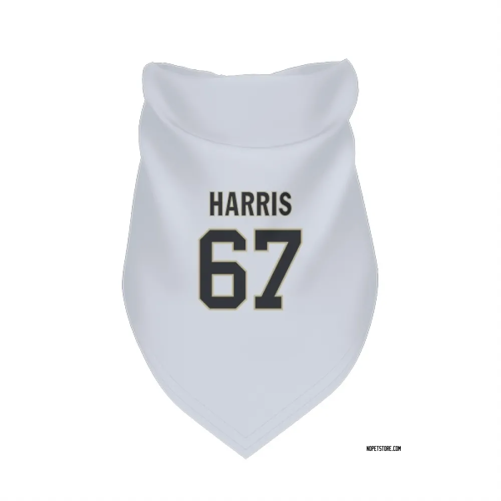 New Orleans Saints Zxavian Harris White Pet Bandana for Dog & Cat